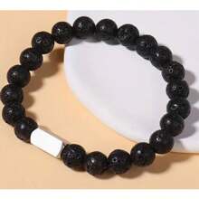 1pc Personalized Beaded Bracelets, 8mm Gemstone Bracelet, Custom Laser Engraved Bracelet, Customized Beaded Bracelet, Personalized Jewelry Gifts, Gifts For Mom, Women, Men, Dad, Wife, Husband, Bestie, Friend, Birthday Gift, Anniversary, Christmas, Halloween, New Year, Mother'S Day, Father'S Day Gift - Multicolor - View 16