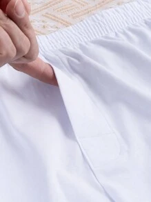 Hombre Boxers Tipo Bóxer Blancos Paquete de 5 - Blanco - Ver 2