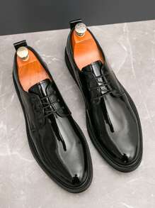 New Men's Dress Shoes, Solid Color, Fashionable, Suitable For Weddings, Banquets, And Casual Wear, Fashionable And Versatile, Non-Slip, Wear-Resistant, Patent Leather Loafers, White Shoes