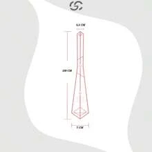 Olive Green Semi Slim Striped Tie - Màu xanh Ô liu - Xem 4