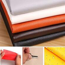 1pc 7.87in*11.81in Self Adhesive Leather Patch Sofa Repair Refurbishing Leather Sticker Furniture Table Chair Patch Adhesive Backed Leather Fabric - Multicolor - View 3