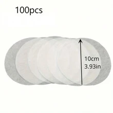 50/100pcs White Paper, Hamburger Paper, Round Food Mat Paper, Oil-Absorbing And Oil-Proof Paper, Non-Stick Food Paper, Healthy Baking Paper - White - View 13