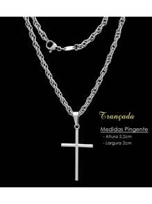 Men'S Necklace Sets - 銀色 - 查看 4