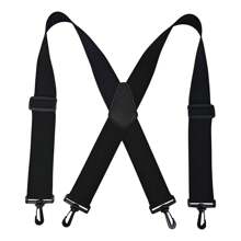 5cm Suspenders For Men Heavy Duty 4 Snap Hooks For Belt Loops Adjustable X Back - SDLB - View 7