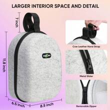 Large Hard Carrying Case Compatible With Oculus Meta Quest 2/Quest 3 And KIWI Design, BOBOVR M2/M3 Pro, SUPERUS, Saqico, Bioherm, DESTEK QH3, VZNEK And All Third Party Head Strap With Battery - Grey - View 3