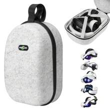 Large Hard Carrying Case Compatible With Oculus Meta Quest 2/Quest 3 And KIWI Design, BOBOVR M2/M3 Pro, SUPERUS, Saqico, Bioherm, DESTEK QH3, VZNEK And All Third Party Head Strap With Battery - Grey - View 1