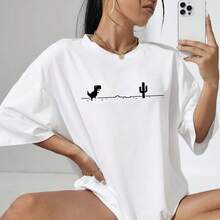 Women T-Shirts - 白色 - 查看 4