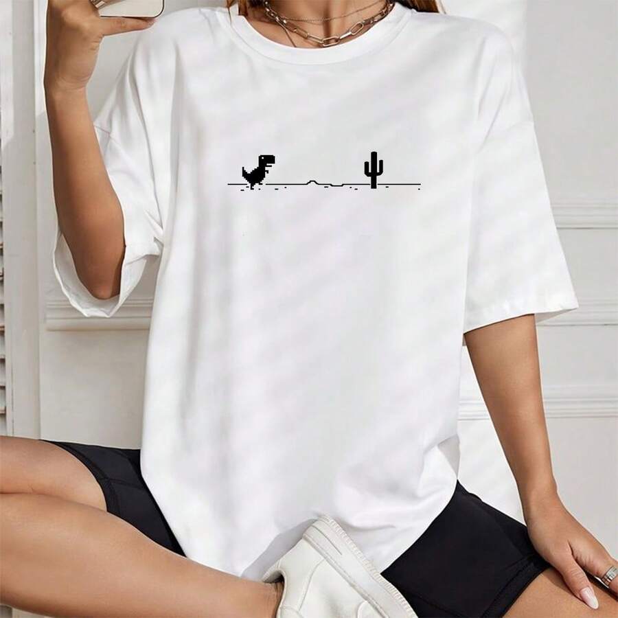 Women T-Shirts - 白色 - 查看 1