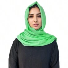 1 件时尚纯色轻质亚麻头巾，柔软舒适，适合冬季秋季日常穿着和装饰 - 彩色 - 查看 23