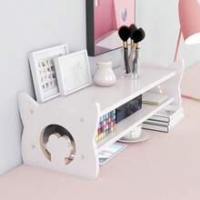 1 pieza, Soporte para monitor, Elevador de altura de escritorio de oficina, Almohadilla para el cuello, Base elevada, Estante de almacenamiento de escritorio multinivel, Vuelta al cole - Multicolor - Ver 6