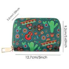 Women's Vintage Gothic Skull Patterned Wallet, Coin Purse And Card Holder With Secure Zipper And Multiple Card Slots - Multicolor - View 3