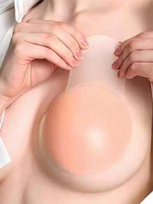 1 Pair Silicone Invisible Adhesive Bra Lift Cups, Prevent Nip Slip, Support And Uplift Bust