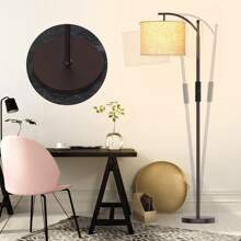 Arched Floor Lamp With Remote Control And Bulb Included - màu nâu - Xem 7