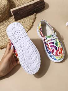 2024 nowe nastoletnie brezentowe buty, lekkie kolorowe buty dziecięce, retro sznurowane neutralne buty sportowe w stylu narodowym z antypoślizgową miękką podeszwą