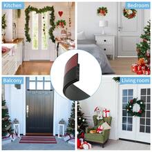 1/2 Packs Door Draft Stopper, Under Door Sweep For Exterior & Interior Doors, Weather Stripping Door Seal, Garage Window Blocker Noise Cold Air Insulation, Draft Guard - Black - View 6