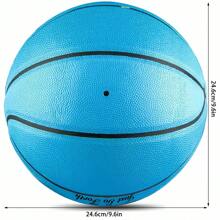 1pc Blue Creative Basketball, Standard Size Sports Basketball With A Pump, Birthdays Anniversaries Christmas Gift - 藍色 - 查看 10