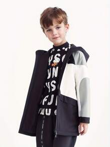 Annil 男童中长款大衣（白色） - 白色 - 查看 1