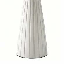 COZAYH Small Pedestal End Table Round Farmhouse Martini Table Wood Plant Stand Rustic Drink Table For Small Space Living Room, Walnut, Black, White - 凹槽錐體底座 白色 - 查看 9