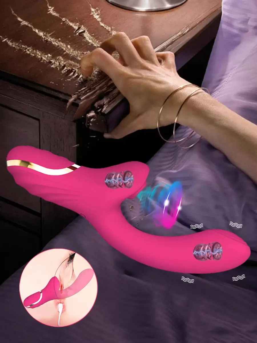 2 en 1 Vibrador clitoriano, juguetes sexuales para mujeres, estimulador oral del clítoris y del punto G, masturbación vaginal, para adultos mayores de 18 años