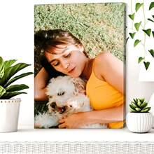 1pc Customized Canvas Wall Art, Available With DIY Wooden Frame Or Frameless Poster, Customizable Photos, Suitable For Family, Loved Ones, Pets, Can Be Hung On Wall For Home, Office, Living Room, Bedroom, Tea Room, Dining Room Decor, Ideal Gift For Birthday, Graduation, Slow Life, Retro, Holiday Calendar - Style 1 - View 5