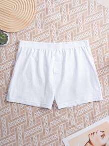 Hombre Boxers Tipo Bóxer Blancos Paquete de 5 - Blanco - Ver 6