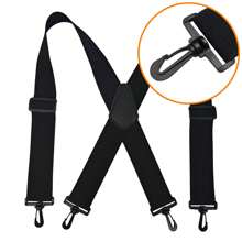 5cm Suspenders For Men Heavy Duty 4 Snap Hooks For Belt Loops Adjustable X Back - SDLB - View 1