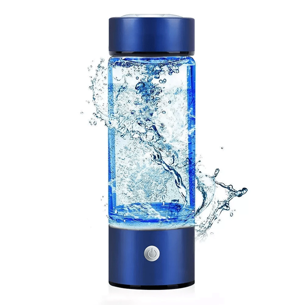 Hydrogen Rich Alkaline Water Ionizer Generator Bottle Cup Portable Mug 420ml USB - Blue - View 1