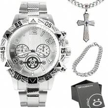 Men Watch Sets - Silver - View 1