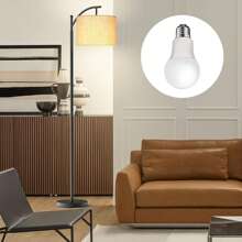 Arched Floor Lamp With Remote Control And Bulb Included - 黑色 - 查看 3