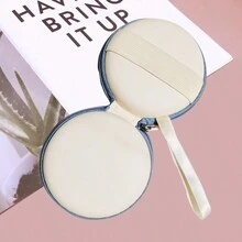 1入組可摺疊眼鏡收納袋，太陽眼鏡盒，EVA耳機盒，圓形拉鍊袋，眼鏡多功能收納袋 - 彩色 - 查看 10