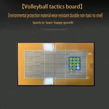 1pc Portable Folding Magnetic Coaching Board For Basketball, Football, Volleyball Training (Random Color)