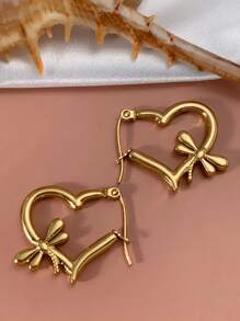 女士金环耳环，24K 环防过敏小金环耳环套装，适合女士和女孩，轻巧小耳钉穿孔珠宝礼物，不锈钢，锆石