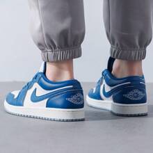 Jordan Low Durable And Breathable Retro Basketball Shoes For Men, Low-Cut, Blue And White FN5214-141