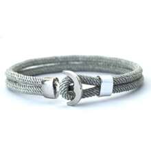 Vòng tay nam mới độc đáo dây thừng hai lớp Milan Thread Navigation Anchor Bracelet ﻿ ﻿ - Dây cầm tay hai lớp - Xem 13