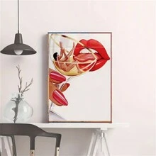 1入 起泡酒帆布海報無框，客廳臥室浴室辦公室走廊牆壁裝飾藝術壁畫，帆布印刷，創意海報，帆布藝術，有趣的壁藝術，海報印刷，現代畫作印刷，創意禮物 - 彩色 - 查看 5