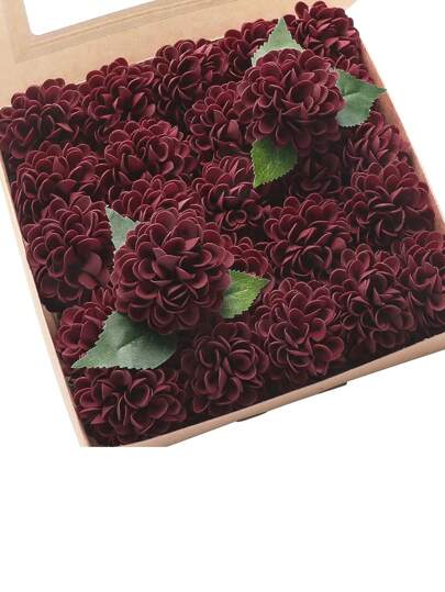 仿真玫瑰花，7/12/17/22/27 枝，逼真泡沫玫瑰，适用于情人节、DIY花束、婚礼、派对、婴儿派对、家居装饰、情人节礼物、生日礼物、毕业礼物