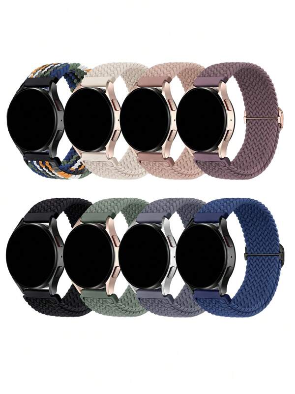 3pcs/Set Nylon Watch Band Compatible With HUAWEI Compatible With Samsung Galaxy Watch 6/5/4 40mm 44mm/Watch 6 Classic 43mm 47mm/Watch 5 Pro 45mm/Watch 4 Classic 42mm 46mm, 20mm 22mm 18mm Quick Release Replacement Sport Strap ﻿