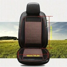 1入組竹纖維涼墊，適用於汽車/家庭/辦公室夏季涼墊，汽車竹墊 - 均碼 - 查看 2