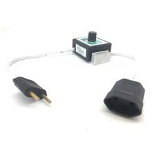 Dimmer regulador de velocidade para esmerilhadeiras lixadeiras dimer (controlador velocidade) até 1000W politriz G650W 720W 820W 920W potenciometro de RPM Bivolt 110V e 220V - Entrada do tipo CE C (220-240V) - Visão 2