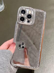 1入金色鑽石鏡面電鍍雷射雕刻圖案手機殼，適用於iPhone 7/8/SE2/iPhone7p/8p/iPhone X/XS/XR/iPhoneXS Max/iPhone11/iPhone11 Pro/iPhone11 Pro Max/iPhone 12/Phone 12 Pro/iPhone11 Pro Max/iPhone 12/iPhone 12 Pro/iPhone 12 Pro Max/iPhone 13/iPhone 13 Pro/iPhone13 Pro Max/iPhone 14/iPhone 14 Pro/iPhone14 Plus/iPhone14 Pro Max/iPhone 15/iPhone 15 Pro/iPhone 15 Plus/iPhone15 Pro Max - 金色 - 查看 5