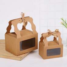 5PCS Gift Box & Ribbon Storage Box & Wedding & Birthday & Christmas Party Gifts & Party Supplies & Wedding Decorations & Wedding Gift Box & Packaging Box & Wedding Decorations - White - View 7