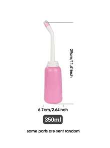 1 Peça Banheira de Assento de Viagem Portátil, Bidê Manual de 350ml/500ml com 2 Bicos para Higiene Pessoal