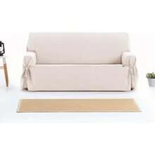 Eysa Sofabezug für 2-Sitzer bis 3-Sitzer, extra weicher Stoff – Sofabezug, Schutz und Eleganz für Ihr Zuhause – Sofabezug, 100 % hergestellt in Spanien - Weiss - Übersicht 6