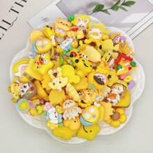 20pcs Mixed-Style Transparent Cartoon Animal Shaped DIY Jewelry Accessories, Stationery, Phone Case, Keychain, Cup, Hole Shoes, Fridge Sticker, Decorative Patch, Sticker Material, With Free Double-Sided Tape - Multicolor - View 7