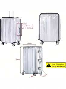 18/20/24/28/30 英寸优质 PVC 行李箱套 - 透明塑料行李箱保护套 - 方便取用、防水旅行装备，为学校、办公室、家庭、旅行、包袋、整理器、储物提供安全旅程