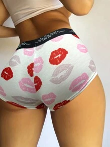 Women's Comfortable, Soft And Versatile Pattern Printed Briefs - Multicolor - View 1