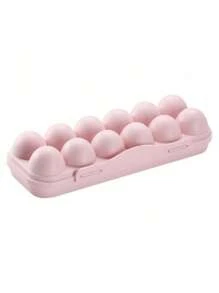 1pc Flatware Organizers, Egg Basket Egg Tray Holder, Egg Storage Box, Refrigerator Crisper Storage Container, Shockproof Egg Holder Box Organization, For Camping, Picnic And BBQ, Kitchen Supplies - Multicolor - View 11