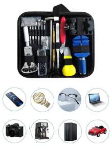 147 Piezas Herramienta Reparacion Reloj Relojero Joyero Estuche Util Vmingo Mexico - Multicolor - Ver 3