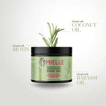 Mielle Organics Rosemary Mint Strengthening Edge Gel, Biotin & Essential Oil Hair Styling Treatment, 2 Ounces - 杏色 - 查看 2