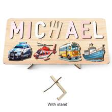 Personalized Name Puzzle,3D Alphabet Puzzle Toy For Preschoolers ,Customized Wooden Puzzle Toy For Kids,Early Education Toys Boys,Montessori Toys For Girls,Custom Name Puzzle,First 1st Brirthday Gifts For 3 4 5 6 Years Old Boys Girls,Easter Xmas Christmas Gifts For Toddlers